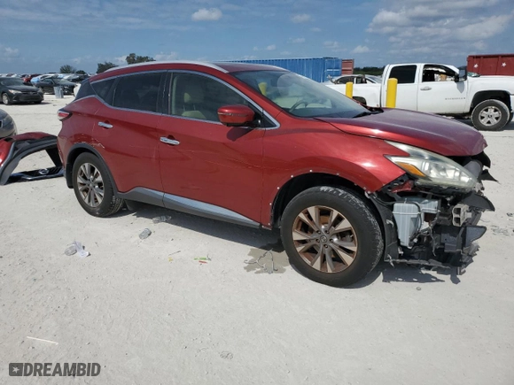 2015 Nissan Murano S with VIN 5N1AZ2MG0FN288655, listed as a Copart auction lot 88937045 with 157,717 mi miles and Salvage Title. Bid and sale history available at carsss.com. Image 4.