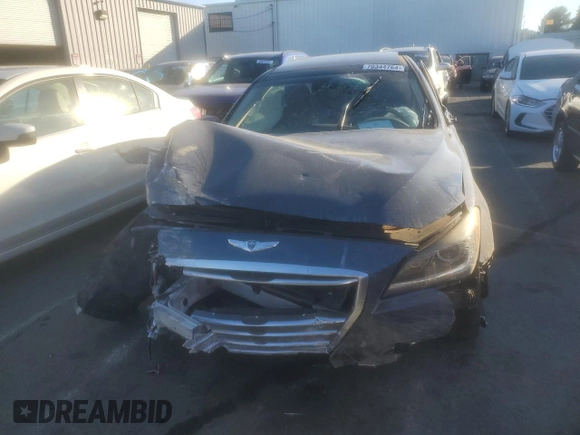 2015 Hyundai Genesis 3.8L with VIN KMHGN4JEXFU055909, listed as a Copart auction lot 70344764 with Not Provided miles and Salvage Title. Bid and sale history available at carsss.com. Image 5.