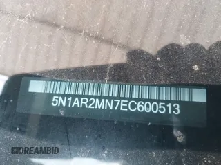 2014 Nissan Pathfinder Platinum с VIN 5N1AR2MN7EC600513, выставлен на аукционе IAAI как лот 42139771 с пробегом 220 983 миль миль и . История ставок и продаж доступна на DreamBid. Изображение 9.
