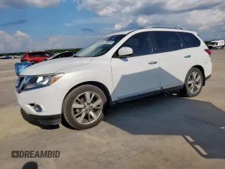 2014 Nissan Pathfinder Platinum with VIN 5N1AR2MNXEC636633, listed as a Copart auction lot 63584915 with 181,877 mi miles and Salvage title. Bid and sale history available at DreamBid. Image 1.