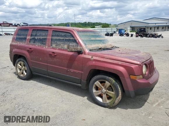 2015 Jeep Patriot Latitude with VIN 1C4NJPFA3FD240611, listed as a Copart auction lot 56467035 with Not provided miles and Salvage title. Bid and sale history available at DreamBid. Image 4.