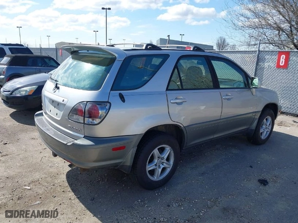 2001 Lexus RX 300 with VIN JTJHF10U310201514, listed as a IAAI auction lot 41718627 with 171,195 mi miles. Bid and sale history available at carsss.com. Image 4.