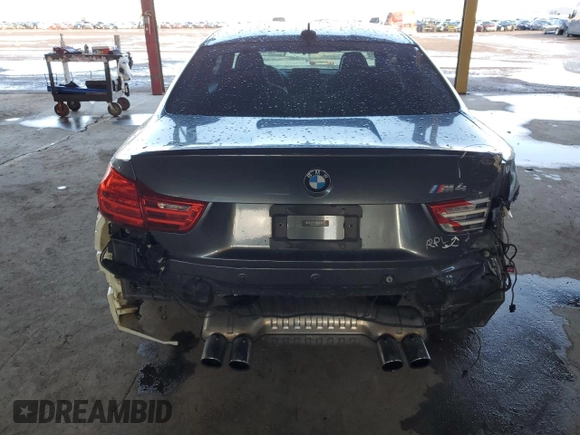 2015 BMW M4 with VIN WBS3R9C54FK335119, listed as a Copart auction lot 42120434 with 57,384 mi miles. Bid and sale history available at carsss.com. Image 6.