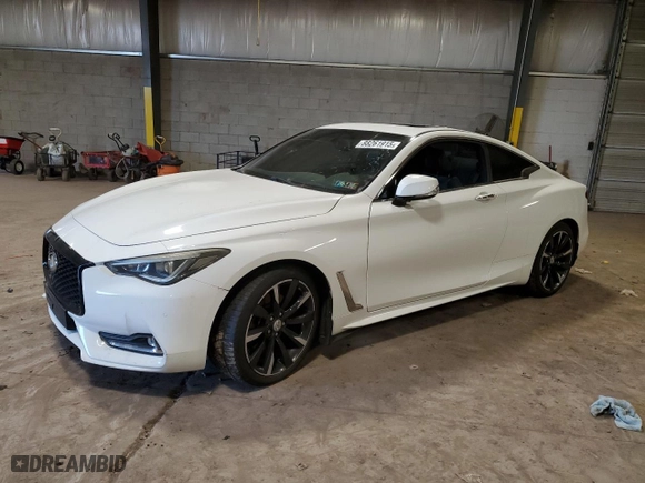 2017 Infiniti Q60 Sport with VIN JN1EV7EL2HM554568, listed as a Copart auction lot 88261915 with NaN miles and Salvage Title. Bid and sale history available at carsss.com. Image 1.