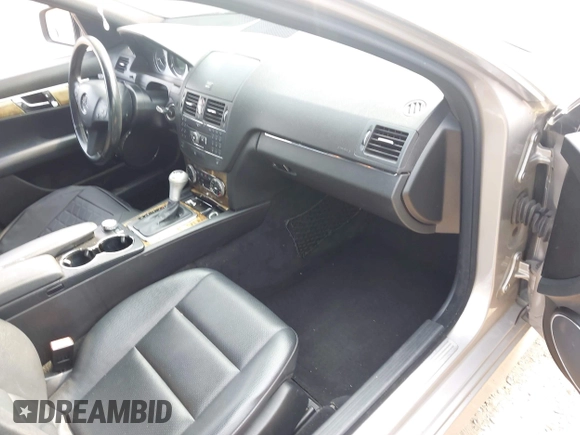 2008 Mercedes-Benz C 350 Sport with VIN WDDGF56XX8F141980, listed as a IAAI auction lot 42360641 with 119,193 mi miles and . Bid and sale history available at DreamBid. Image 5.
