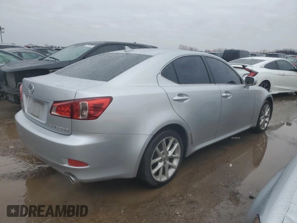 2011 Lexus IS 350 with VIN JTHCE5C22B5001387, listed as a Copart auction lot 43268425 with 147,066 mi miles and Salvage title. Bid and sale history available at DreamBid. Image 3.