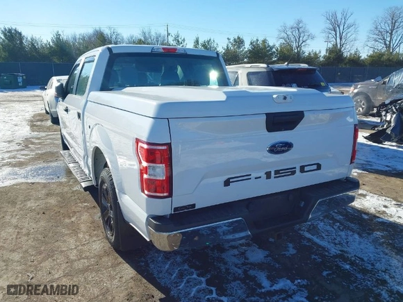 2018 Ford F-150 XL with VIN 1FTEW1CB5JKC52095, listed as a IAAI auction lot 41282457 with 82,375 mi miles. Bid and sale history available at carsss.com. Image 3.