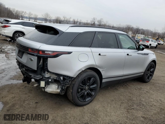 2019 Land Rover Range Rover Velar S with VIN SALYB2FVXKA221154, listed as a Copart auction lot 42615465 with 56,435 mi miles and Salvage title. Bid and sale history available at DreamBid. Image 3.