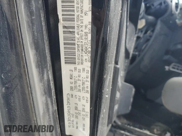 2007 Jeep Wrangler Rubicon with VIN 1J4GA64137L181809, listed as a Copart auction lot 53756665 with Not provided miles and Salvage title. Bid and sale history available at DreamBid. Image 14.