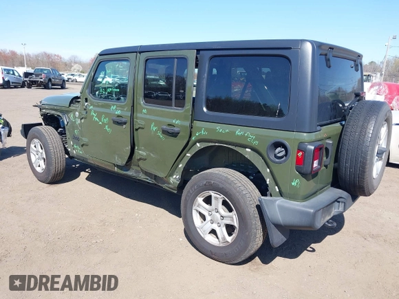 2021 Jeep Wrangler Unlimited Sport Altitude с VIN 1C4HJXDN8MW701628, выставлен на аукционе IAAI как лот 42059202 с пробегом 73 814 миль миль и . История ставок и продаж доступна на DreamBid. Изображение 3.