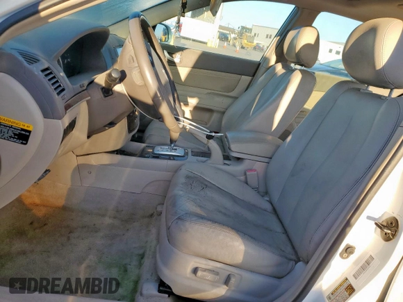 2006 Hyundai Sonata GLS with VIN 5NPEU46F26H090552, listed as a Copart auction lot 47216175 with 142,244 mi miles and Clean Title. Bid and sale history available at DreamBid. Image 7.