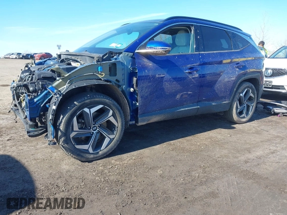 2022 Hyundai Tucson Limited with VIN 5NMJECAE9NH014293, listed as a IAAI auction lot 42042798 with 26,024 mi miles. Bid and sale history available at carsss.com. Image 2.