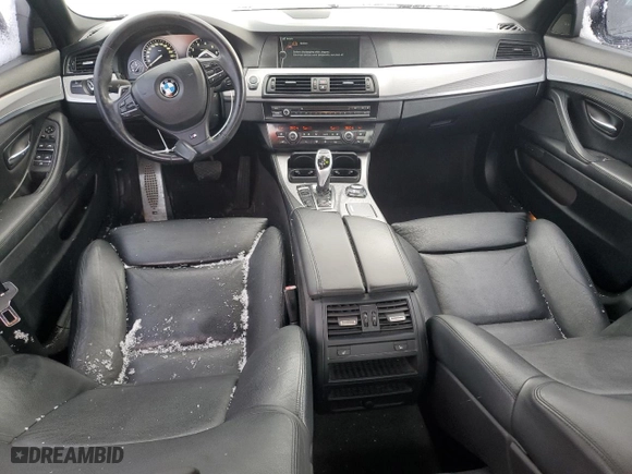 2012 BMW 5 Series 535i xDrive with VIN WBAFU7C5XCDU61134, listed as a Copart auction lot 43600675 with 103,347 mi miles and Salvage Title. Bid and sale history available at carsss.com. Image 8.