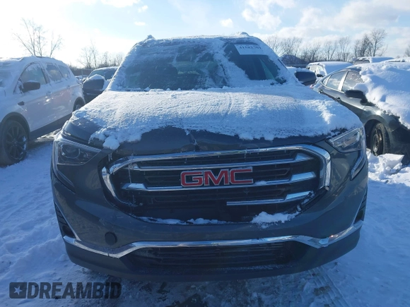 2021 GMC Terrain SLT with VIN 3GKALVEV8ML374592, listed as a IAAI auction lot 41582701 with 49,038 mi miles and . Bid and sale history available at carsss.com. Image 12.