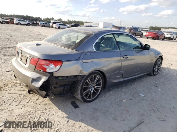 2011 BMW 3 Series 335i with VIN WBADX7C5XBE580244, listed as a Copart auction lot 44993215 with 124,091 mi miles and Salvage Title. Bid and sale history available at carsss.com. Image 3.