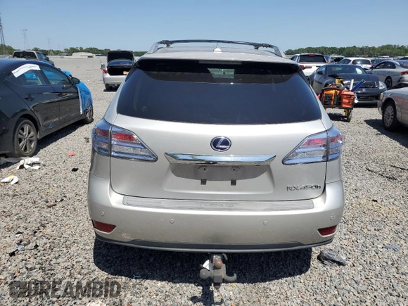 2012 Lexus RX 450h with VIN JTJBC1BA5C2427255, listed as a Copart auction lot 53188655 with Not provided miles and Non repairable. Bid and sale history available at DreamBid. Image 6.