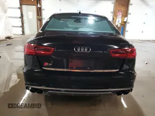2018 Audi S6 Premium Plus with VIN WAUFFAFC3JN069671, listed as a Copart auction lot 86125084 with 0 mi miles and Salvage Title. Bid and sale history available at carsss.com. Image 6.