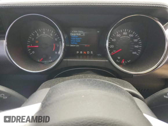 2015 Ford Mustang EcoBoost with VIN 1FA6P8TH7F5385449, listed as a Copart auction lot 53570555 with 86,541 mi miles and Salvage title. Bid and sale history available at DreamBid. Image 9.