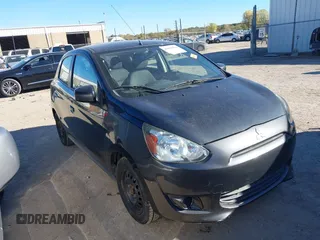 2014 Mitsubishi Mirage DE z VIN ML32A3HJ5EH018428, wystawiony jako IAAI lot #40841804 z przebiegiem 220 950 mil mil oraz . Historia ofert i sprzedaży dostępna na DreamBid. Obrazek 1.
