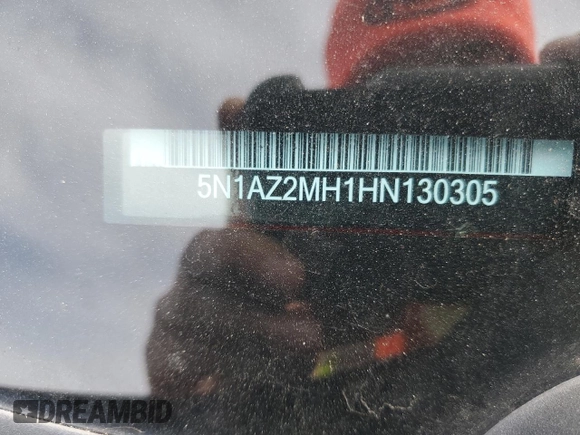 2017 Nissan Murano SL z VIN 5N1AZ2MH1HN130305, wystawiony jako Copart lot #48958775 z przebiegiem 99 395 mil mil oraz Szkoda całkowita • Salvage title. Historia ofert i sprzedaży dostępna na DreamBid. Obrazek 13.