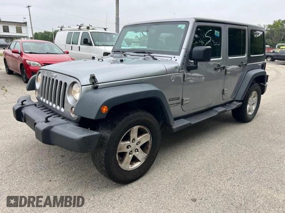 2018 Jeep Wrangler Unlimited Sport S with VIN 1C4HJWDG6JL927319, listed as a Copart auction lot 60488085 with 185,000 mi miles and Clean title. Bid and sale history available at DreamBid. Image 2.