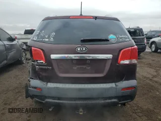 2013 Kia Sorento LX with VIN 5XYKTDA2XDG387261, listed as a Copart auction lot 51788685 with 57,131 mi miles and Salvage Title. Bid and sale history available at carsss.com. Image 6.