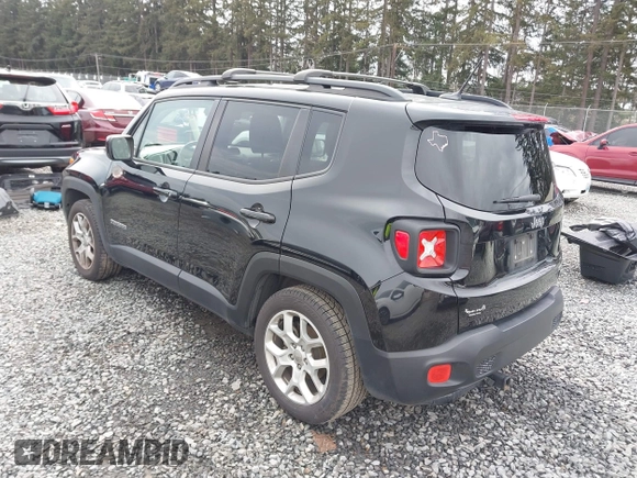 2016 Jeep Renegade Latitude with VIN ZACCJABT9GPD08554, listed as a IAAI auction lot 41612937 with 110,476 mi miles and . Bid and sale history available at DreamBid. Image 3.