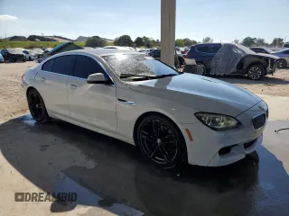 2013 BMW 6 Series 650i with VIN WBA6B2C52DD128713, listed as a Copart auction lot 47415235 with 123,575 mi miles and Clean Title. Bid and sale history available at DreamBid. Image 4.