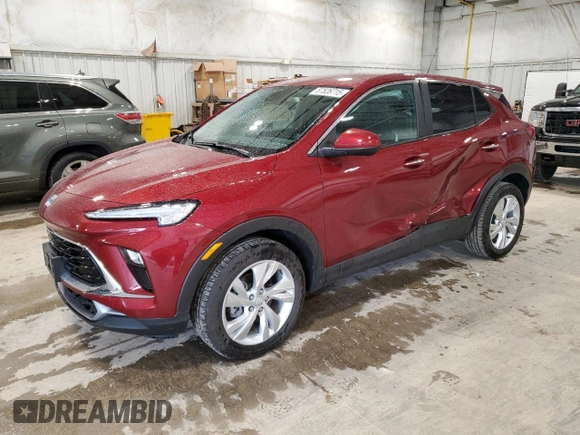 2024 Buick Encore GX Preferred z VIN KL4AMCSL0RB082602, wystawiony jako Copart lot #57526715 z przebiegiem 5 551 mil mil oraz Szkoda całkowita • Salvage title. Historia ofert i sprzedaży dostępna na DreamBid. Obrazek 1.
