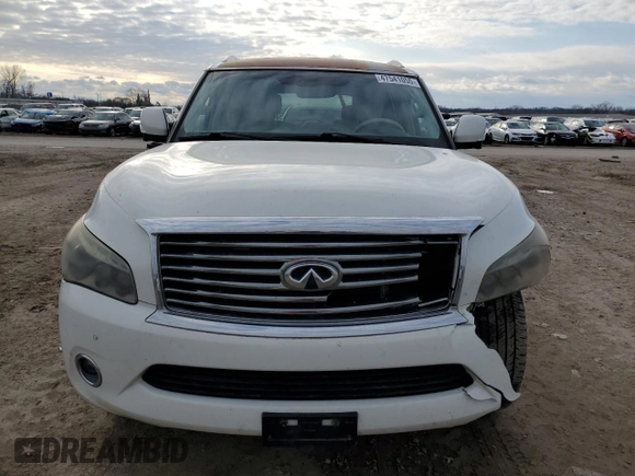 2013 Infiniti QX56 with VIN JN8AZ2NEXD9040540, listed as a Copart auction lot 47541055 with 187,686 mi miles and Salvage Title. Bid and sale history available at carsss.com. Image 5.