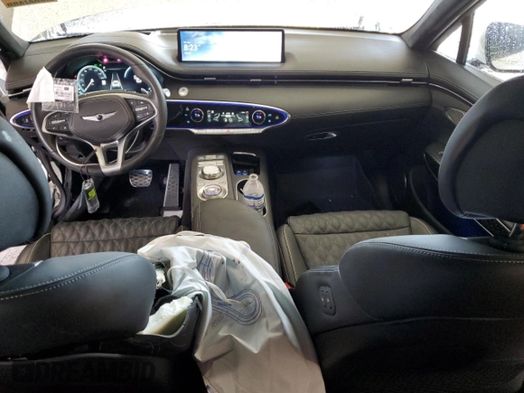 2024 Genesis GV70 Sport with VIN 5NMMCDTC2RH007132, listed as a Copart auction lot 63012715 with 23,882 mi miles and Salvage title. Bid and sale history available at DreamBid. Image 8.