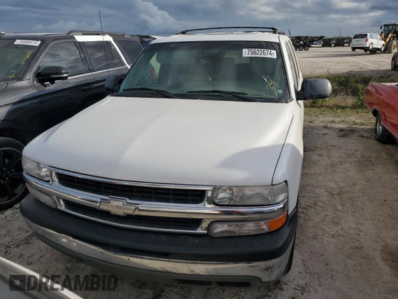 2001 Chevrolet Suburban LS with VIN 3GNEC16TX1G192908, listed as a Copart auction lot 75622674 with 0 mi miles and Salvage Title. Bid and sale history available at carsss.com. Image 5.
