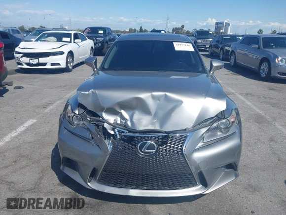 2014 Lexus IS 250 with VIN JTHBF1D24E5031723, listed as a IAAI auction lot 41957146 with 126,125 mi miles. Bid and sale history available at carsss.com. Image 12.