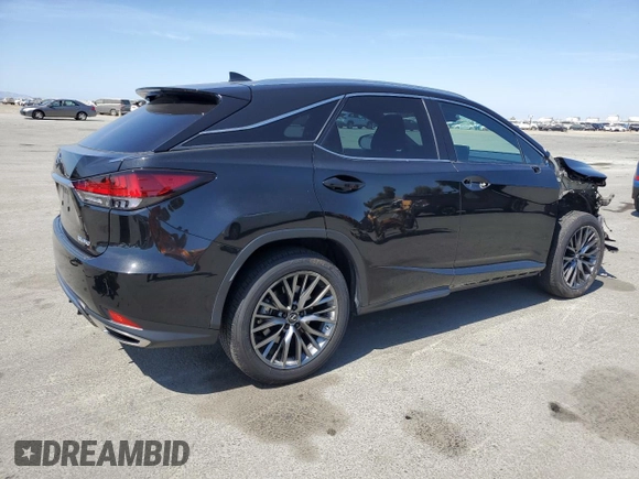 2022 Lexus RX 350 F Sport with VIN 2T2YZMDA4NC368791, listed as a Copart auction lot 60326015 with 29,217 mi miles and Salvage title. Bid and sale history available at DreamBid. Image 3.