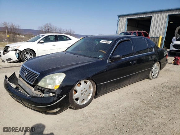 2003 Lexus LS 430 with VIN JTHBN30F630101465, listed as a Copart auction lot 48354835 with 154,428 mi miles and Clean Title. Bid and sale history available at carsss.com. Image 1.
