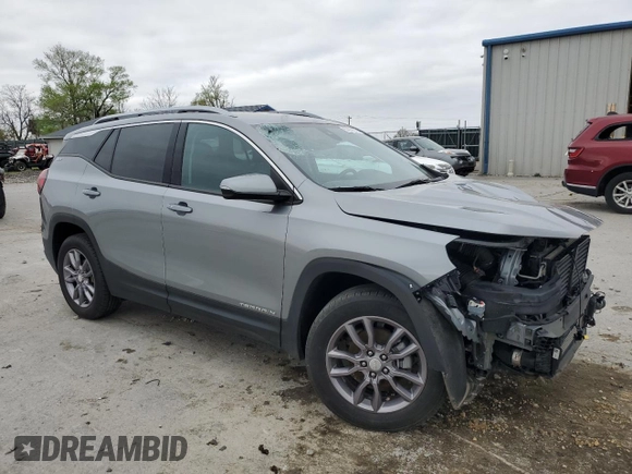 2023 GMC Terrain SLT with VIN 3GKALVEG9PL180935, listed as a Copart auction lot 50959215 with 42,604 mi miles and Salvage Title. Bid and sale history available at carsss.com. Image 4.