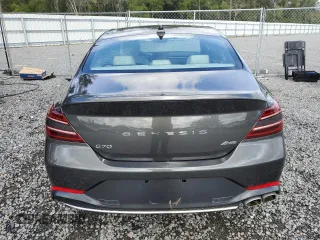 2023 Genesis G70 2.0T with VIN KMTG34TA5PU131236, listed as a Copart auction lot 37942364 with 3,601 mi miles and Non Repairable. Bid and sale history available at DreamBid. Image 6.