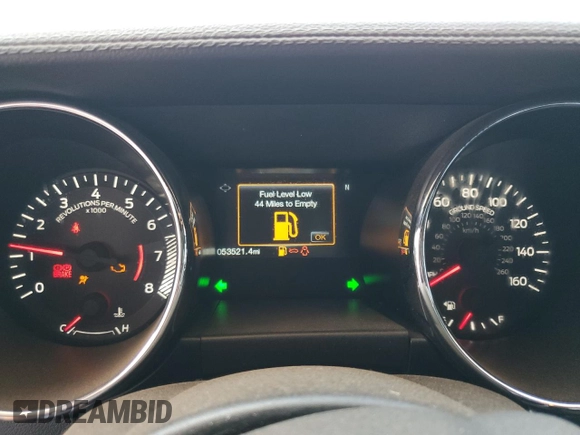 2016 Ford Mustang EcoBoost with VIN 1FA6P8TH8G5336911, listed as a Copart auction lot 58265595 with 53,521 mi miles and Salvage title. Bid and sale history available at DreamBid. Image 9.