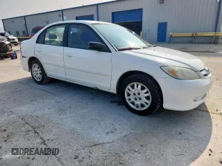 2004 Honda Civic LX z VIN 2HGES16594H639327, wystawiony jako Copart lot #59175775 z przebiegiem 151 172 mil mil oraz Szkoda całkowita • Salvage title. Historia ofert i sprzedaży dostępna na DreamBid. Obrazek 4.