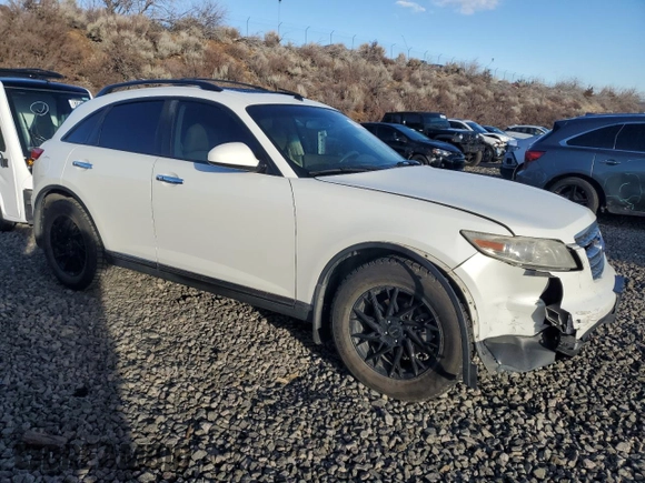 2008 Infiniti FX with VIN JNRAS08W38X209419, listed as a Copart auction lot 45769945 with 130,948 mi miles and Salvage Title. Bid and sale history available at DreamBid. Image 4.