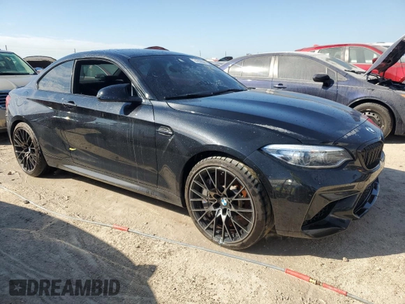 2021 BMW M2 Competition with VIN WBS2U7C09M7G58555, listed as a Copart auction lot 74292844 with 0 mi miles and Non Repairable. Bid and sale history available at carsss.com. Image 4.