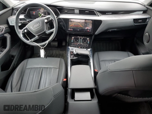 2023 Audi e-tron Premium Plus with VIN WA1LAAGE4PB003588, listed as a Copart auction lot 56502595 with 13,866 mi miles and Salvage title. Bid and sale history available at DreamBid. Image 8.