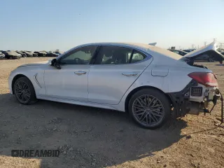 2019 Genesis G70 Dynamic with VIN KMTG34LE8KU037475, listed as a Copart auction lot 75364654 with 45,727 mi miles and Salvage Title. Bid and sale history available at DreamBid. Image 2.