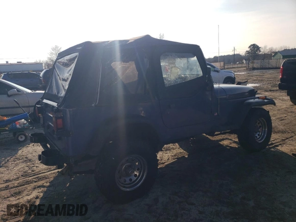 1994 Jeep Wrangler S with VIN 1J4FY19PXRP404320, listed as a Copart auction lot 85633464 with 130,824 mi miles and Salvage Title. Bid and sale history available at carsss.com. Image 3.