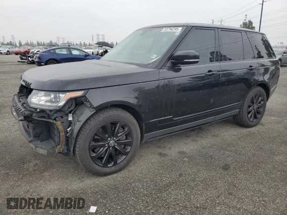 2013 Land Rover Range Rover HSE with VIN SALGS2DF2DA103058, listed as a Copart auction lot 53796295 with 130,843 mi miles and Salvage title. Bid and sale history available at DreamBid. Image 1.