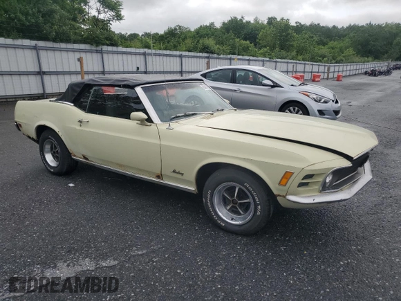 1970 Ford Mustang z VIN 0F03F162390, wystawiony jako Copart lot #60489935 z przebiegiem 99 932 mil mil oraz Czysty tytuł • Clean title. Historia ofert i sprzedaży dostępna na DreamBid. Obrazek 4.