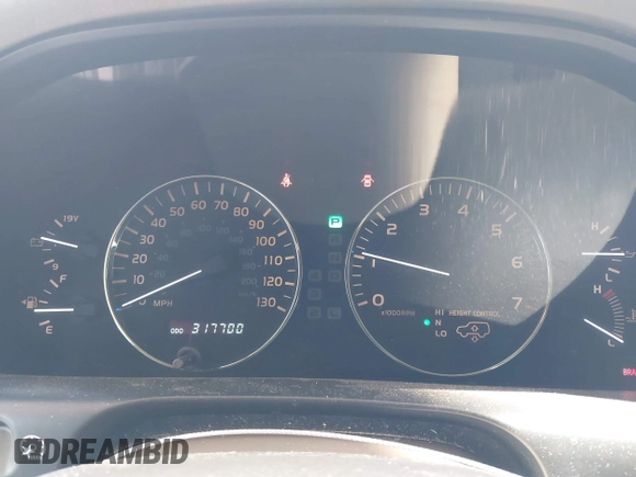 2003 Lexus LX 470 with VIN JTJHT00WX33523623, listed as a IAAI auction lot 42028889 with 317,700 mi miles and . Bid and sale history available at DreamBid. Image 7.