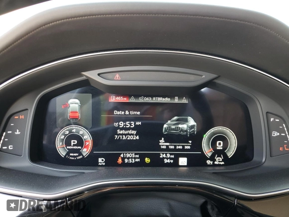 2021 Audi Q8 Prestige with VIN WA1FVAF13MD027865, listed as a Copart auction lot 61099344 with 41,905 mi miles and Salvage title. Bid and sale history available at DreamBid. Image 9.