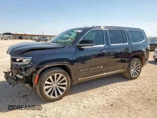 2023 Jeep Grand Wagoneer Series II с VIN 1C4SJVFP9PS504956, выставлен на аукционе Copart как лот 58504775 с пробегом 22 660 миль миль и Списание • Salvage title. История ставок и продаж доступна на DreamBid. Изображение 1.