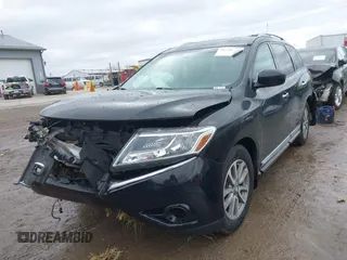 2014 Nissan Pathfinder SV with VIN 5N1AR2MM8EC692271, listed as a IAAI auction lot 41716679 with 115,609 mi miles. Bid and sale history available at carsss.com. Image 2.